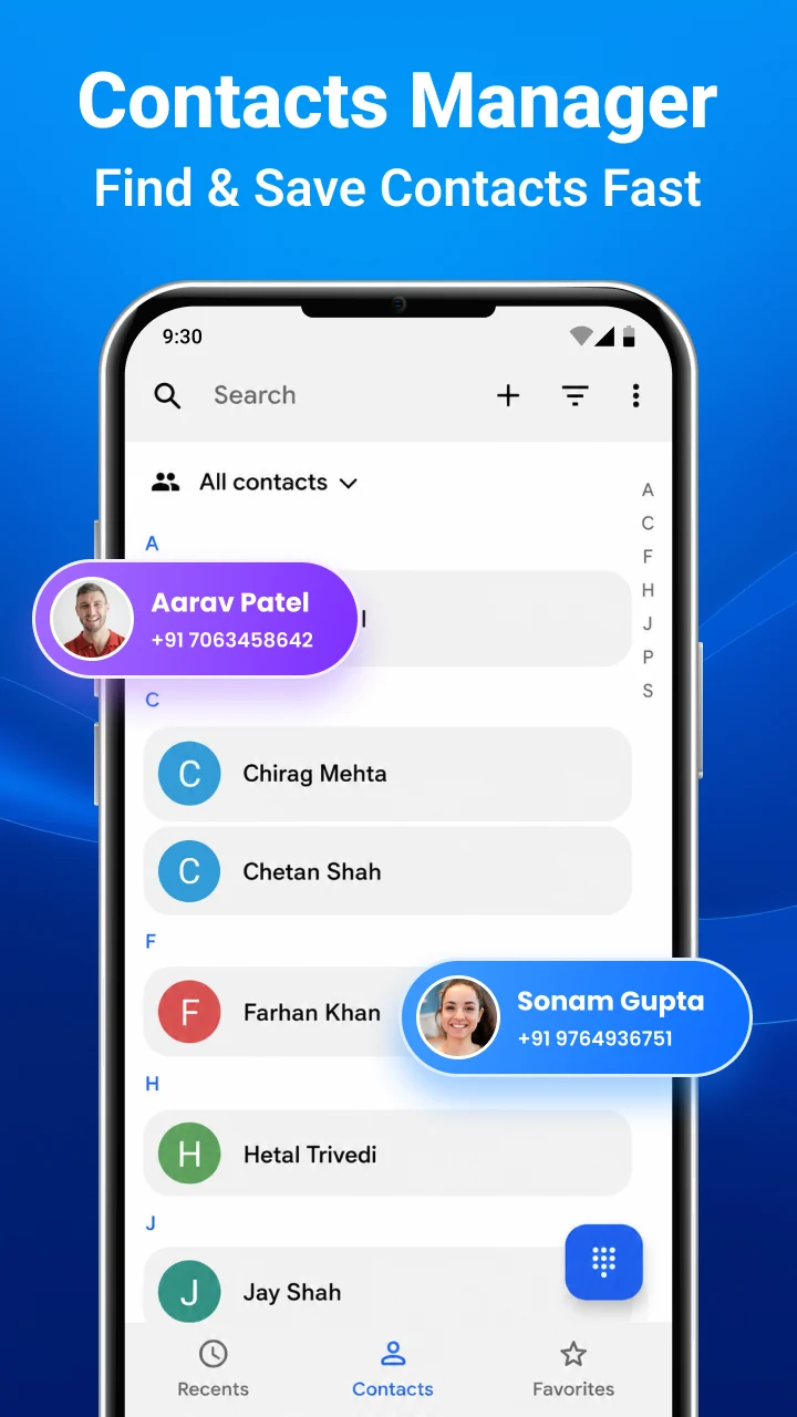 Contacts - Phone Dialer & Home screenshot